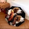 Black Puppy pattern, automatic folding umbrella, portable and foldable design, 8 ribs, a Christmas or birthday gift.