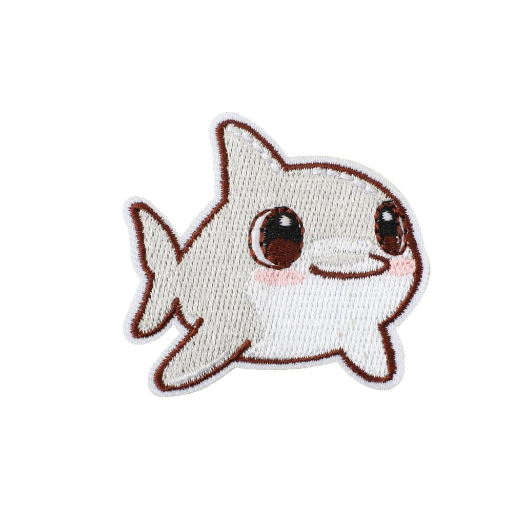 Ocean Party Embroidery Cloth Sticker Cartoon Shark Dolphin Embroidery Chapter Boy Children'S Clothes Dress Up Patch Sticker Hot Sublimation
