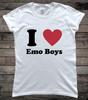 I Love Emo Boys Rock Goth Ladies T-Shirt