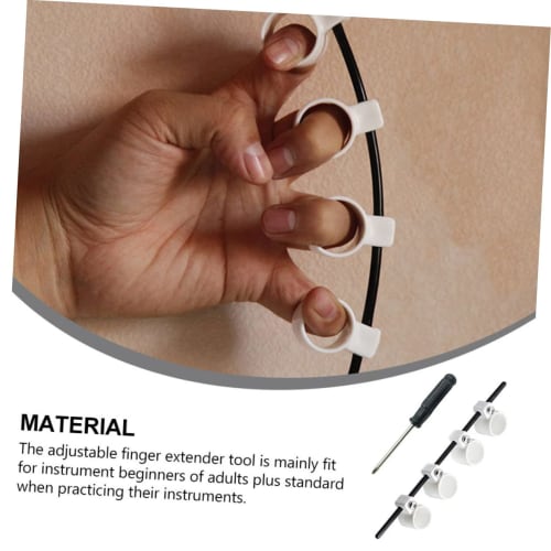 SOESFOUFU Musical Instrument Finger Expander, Ukulele Finger Stretcher, Acoustic Expansion Sleeve for Piano, Oud, Guitar, Finger Extensors, Finger Gua