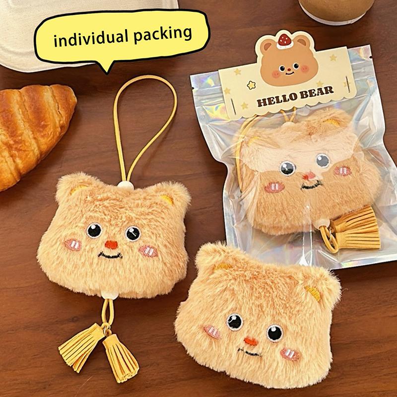 Kawaii Cartoon Butter Bear Brooch Pendant Versatile Backpack Decoration Cute Little Bear Jewelry Accessories Gifts