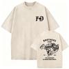 Washed Vintage Forward Observations Group Be Seeing You Print Tshirt Skeleton Graphic Tshirts Men Fashion Oversized T Shirts