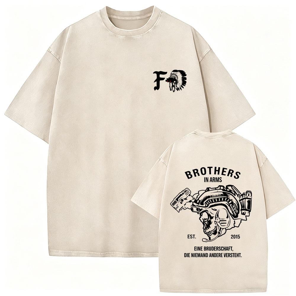 Washed Vintage Forward Observations Group Be Seeing You Print Tshirt Skeleton Graphic Tshirts Men Fashion Oversized T Shirts