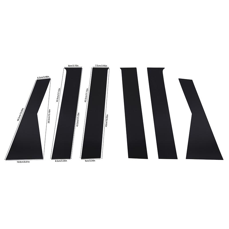 Car Window Decorative Cover Center Film Pillar B C Pillar Sticker Automotive Parts for Dodge Journey 2009-2020 Auto Exterior Parts