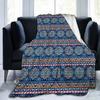 Flannel Luxury Throw Blanket Bohemian Mandala Floral Galaxy Geometric Art Print Lightweight Warm Soft Cozy for Couch Sofa Bed