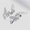 Stylish Wings Women Earrings Unique Asymmetrical Earrings Wedding Earrings Pendant Earrings Present for Woman Girls