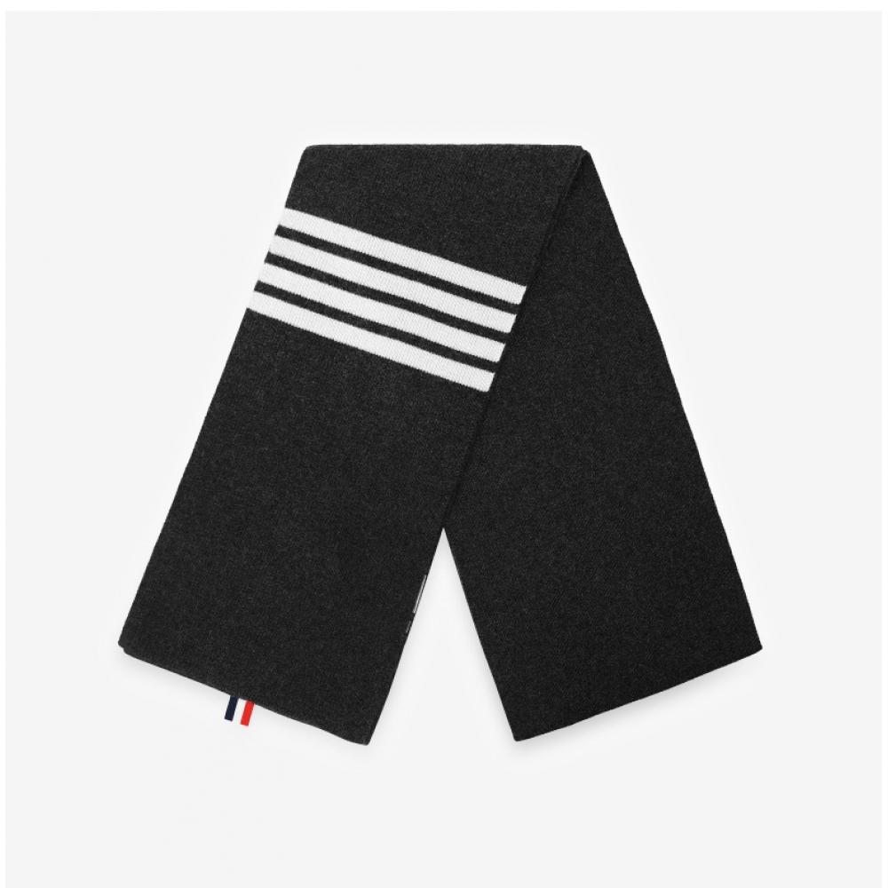 Tom Brown Mks026a 00011 025 4 Bar Stripe Three Line Tab Cashmere Muffler