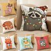 Funny Animals On the Internet Cushion Cover DoubleSided Plush Sofa Cushion Covers Organic Breathable Invisible Zipper