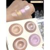 Four-Color Baked Powder Highlight Ginger Thin and Glittering Nose Face Brightening Three-Dimensional Repair Blush Makeup Palette Sparkling Eye Shadow