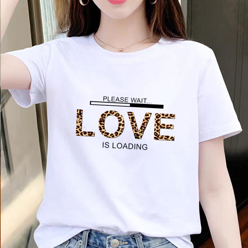 

Hotselling Etterthemed Cute Casual Base Layer Tshirt Personalized Womens Summer Printed Shortsleeved Roundneck Tshirt 4XL
