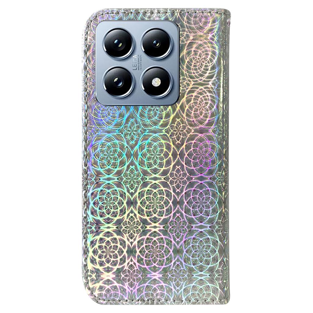 For Xiaomi 14T Pro Stand Case Dazzling Flower Leather Phone Cover