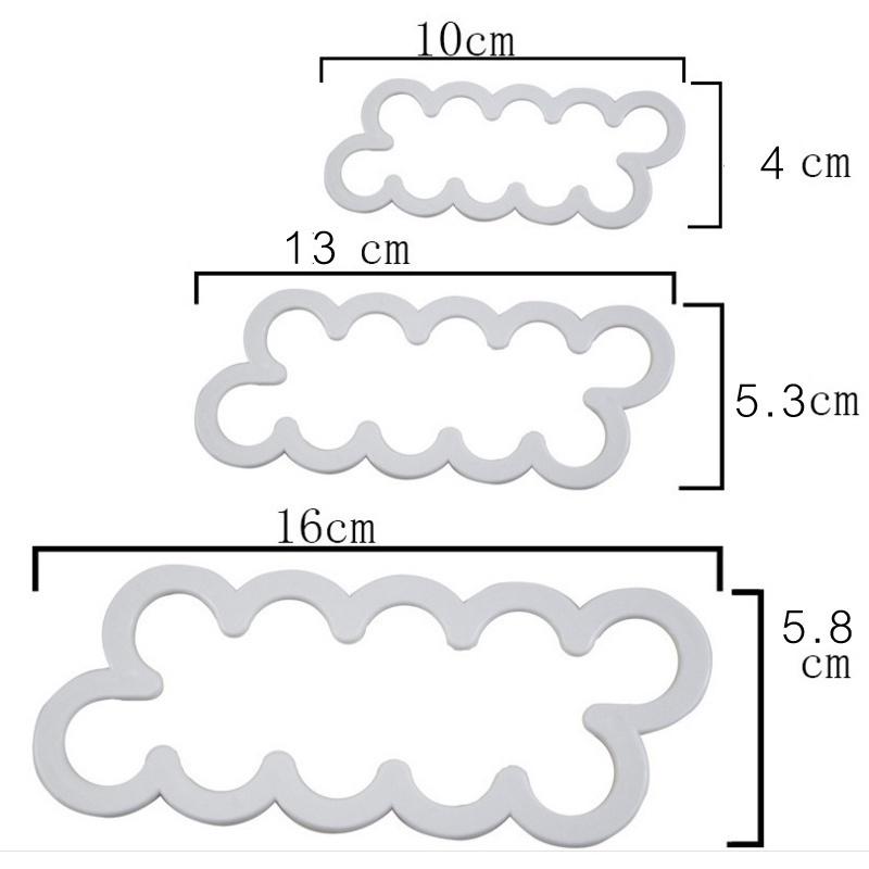 3Pcs/Set Flower Cake Molds Rose Flower Fondant Cutter Cake Decorating Tools Molds Sugarcraft Biscuit