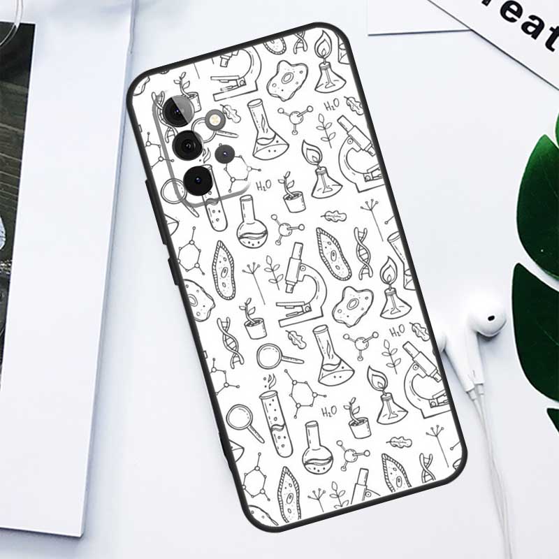 Biology and Chemistry For Samsung Galaxy A34 A54 A14 A55 A35 A15 A53 A33 A13 A05 A06 A16 A22 A32 A52 Phone Case