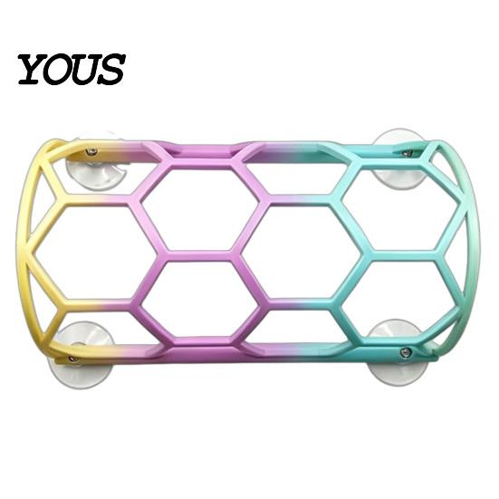 Wall Mounted Reptile Hide Honeycomb Climbing Shelf, Suction Cup Snake Tunnel Hide, Rest Platform Modular Terrarium Furniture for Ball Python,