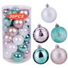Christmas Ornament 6cm/30pcs Rose Gold Painted Christmas Ball Set Christmas Tree Ball Decoration