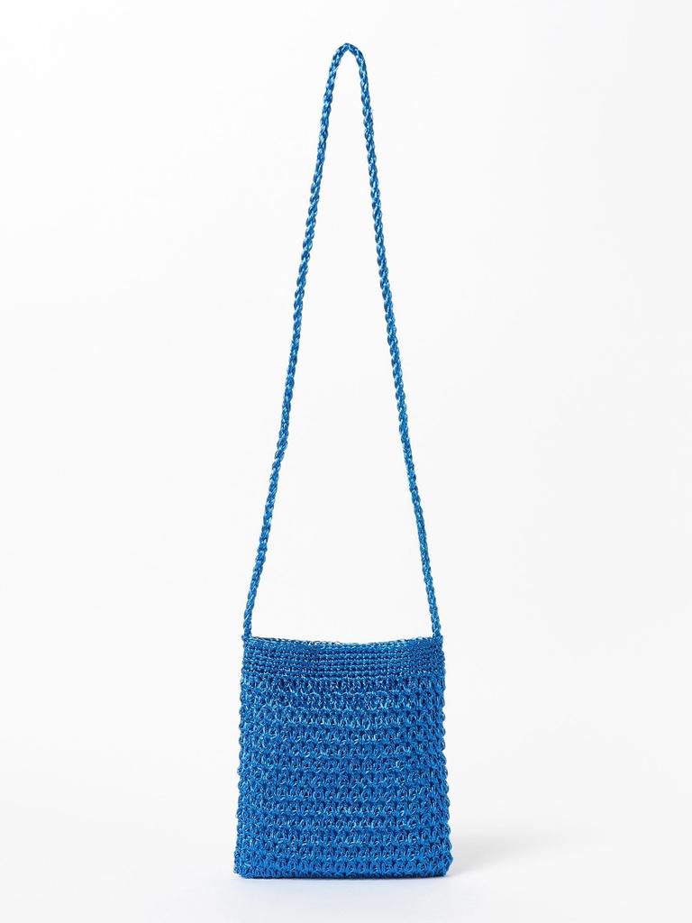 B:MING LIFE STORE by BEAMS Canvas Bag, Film-Woven Shoulder Bag, Women's, Blue, One Size