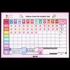 Deli Kids' Habit Tracker & Study Planner Soft Whiteboard