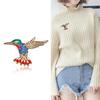 Broche Joyería Corsage Colibrí Personalizado Gota de Agua Pintura al Óleo Animal