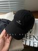 American street style embroidered baseball cap for women, designed for larger head sizes to create a slimming effect. features 