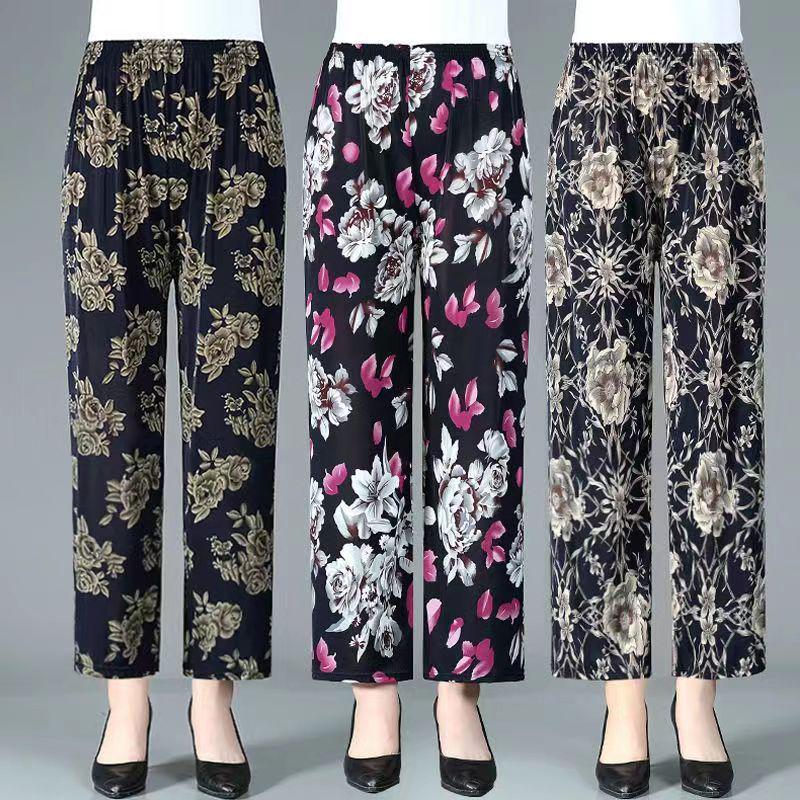 Damen Sommer Eis-Seide Mückendicht Locker Hose