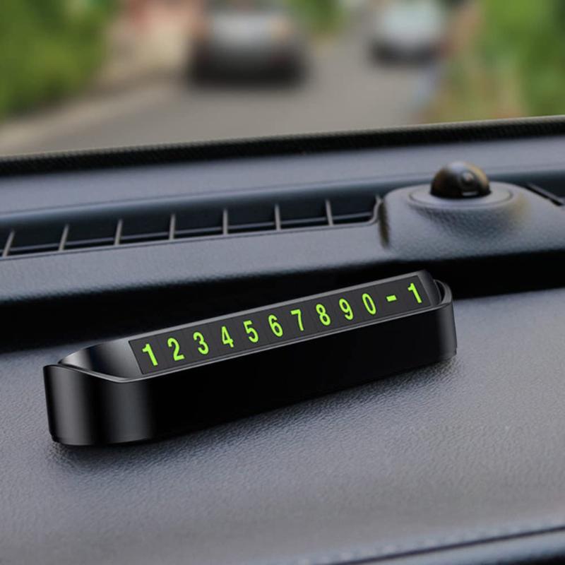 Luminous Car Temporary Parking Card Phone Number Card Plate Telephone Number Car Park Stop Sticker Car Styling Auto Accessories