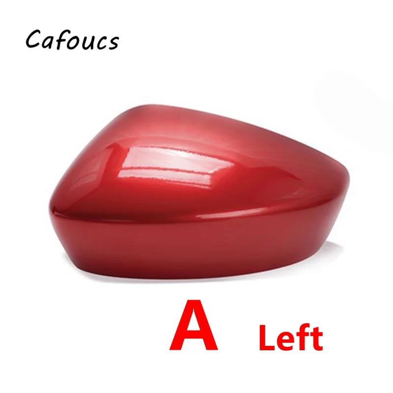Cafoucs Car Rearview Mirror Cover Cap Shell Housing For Mazda CX-5 CX5 2012 2013 2014 Accessories