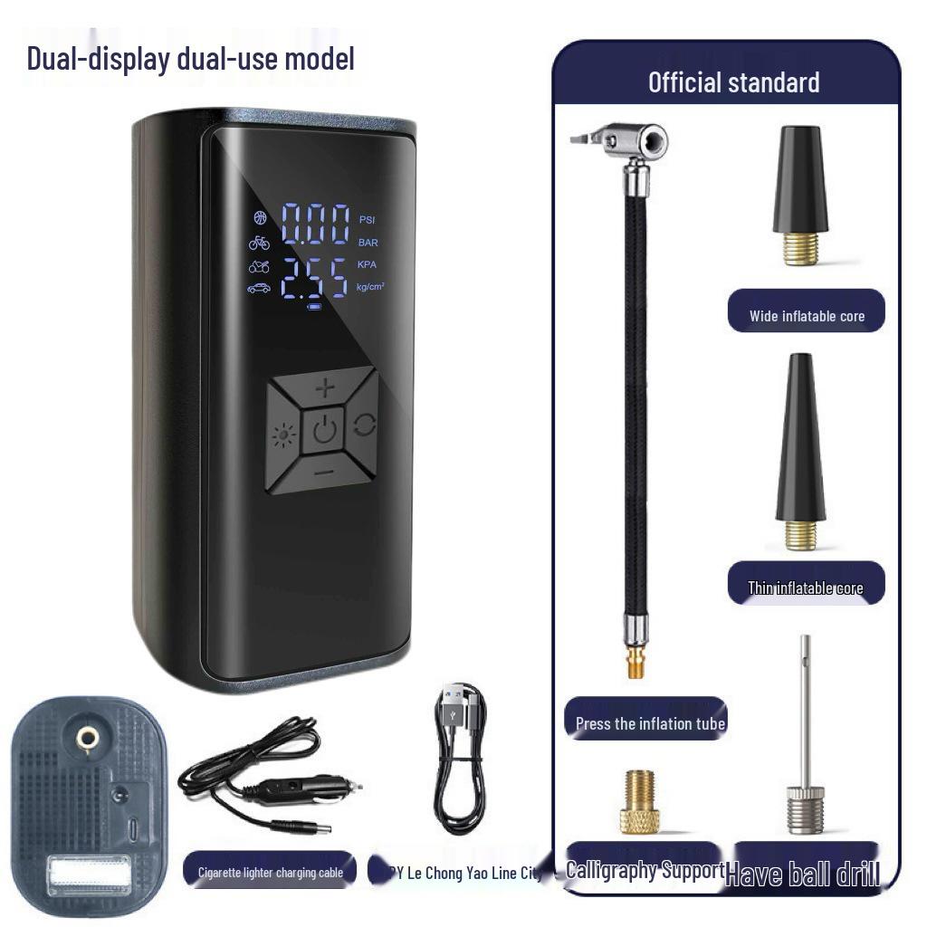 Wireless Handheld Portable Car Tire Inflator - Dual Mode Electric Pump