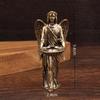 1Pc Handmade Vintage European Angel Figurine Home Decor Statue Guardian Angel Wings Angel Ornament Metal Character Models Craft