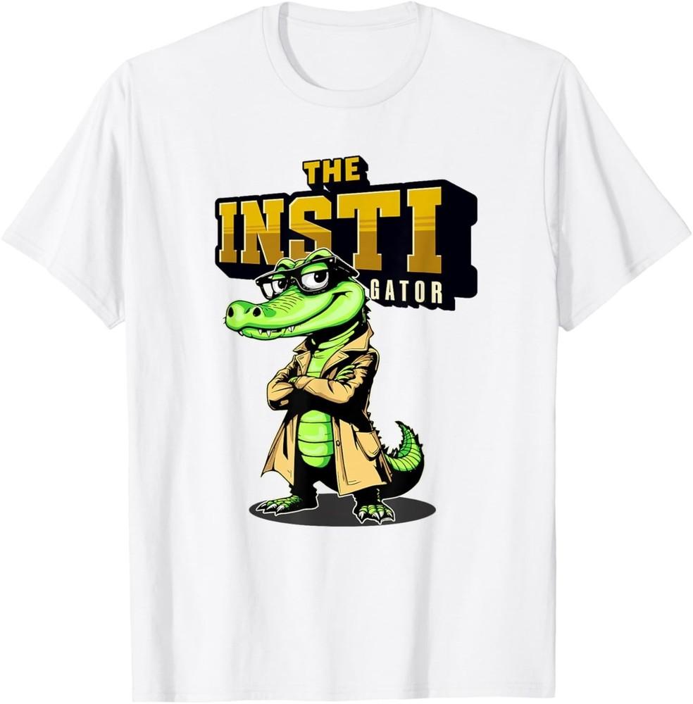 Футболка с юмористическим дизайном  Задира  (игра слов с аллигатором) 3XL