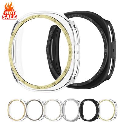 Coque pour Samsung Galaxy Watch 8 44mm Accessoires Protection d'écran Coque Bumper Coque Échelle Creuse Pour Samsung Watch 8 40MM