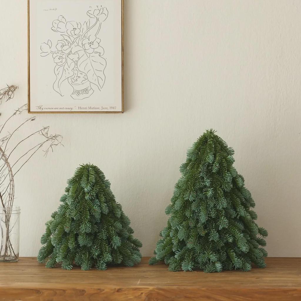 2024 Encrypted Nobel Pine Desktop Christmas Tree: High-Grade Miniature Decoration for a Festive Home Atmosphere