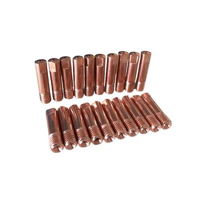20Pcs MB-15AK Contact Tips Gas M6*25mm Welding Accessories Torch 0.8/1.0/1.2mm