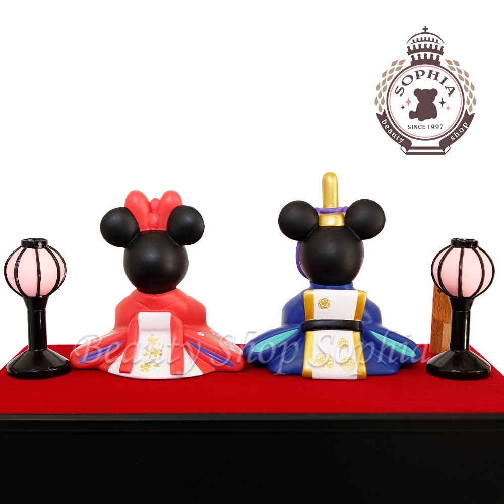 Mickey Minnie Dolls Hina Dolls with Stand 2024 Latest to Tokyo Disney Hina Matsuri Hina Dolls Hina Matsuri Hina Decorations Hina Dolls Peach Festival
