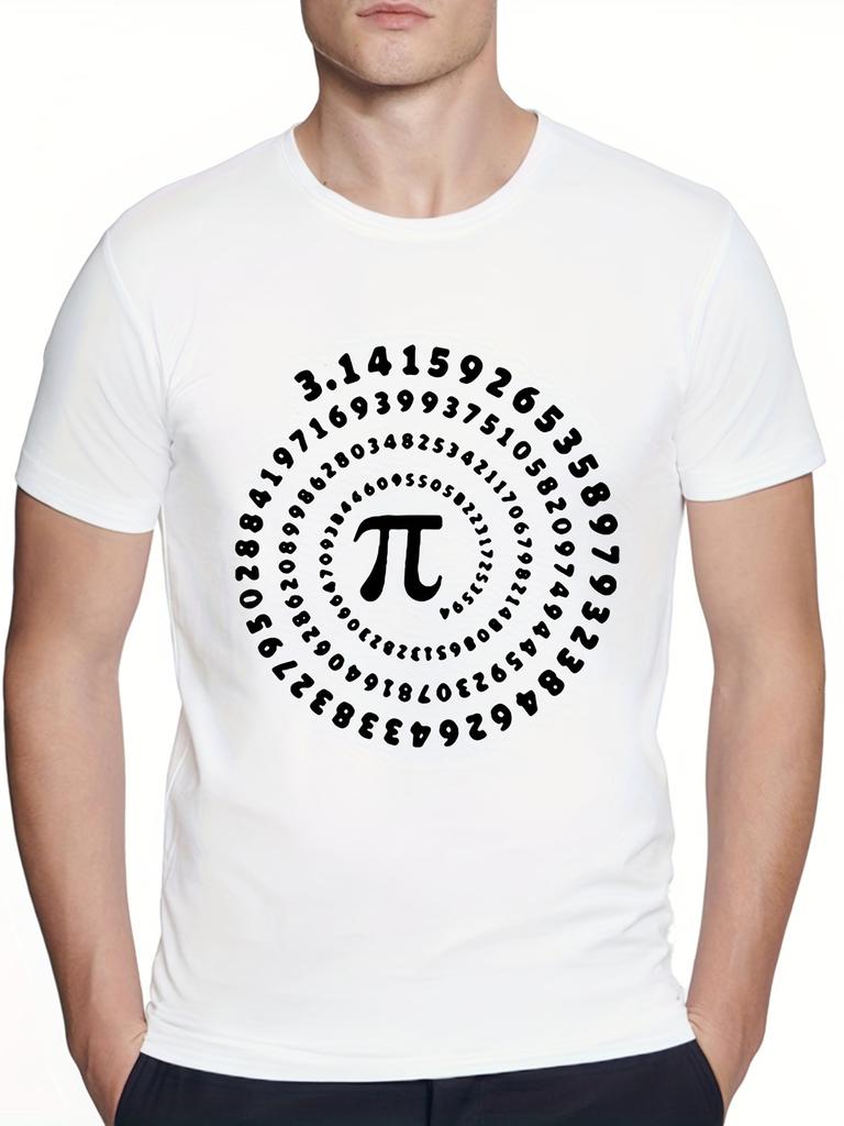 Funny Find X Math Various Pattern Print Men's T-shirt, Graphic Tee Men's Summer Clothes, Men's Outfits