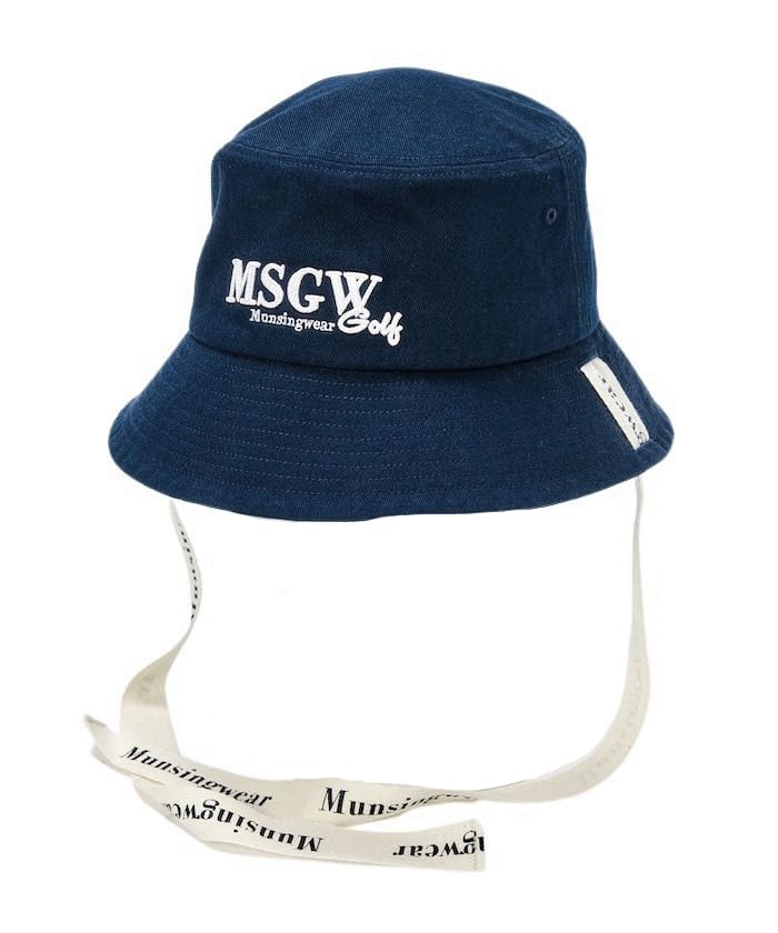 

[Munsingwear] Панама с лентой с логотипом, материал чино, регулируемый размер, повседневная, для гольфа, MG4FCP70L, женская, NV00 (флот)