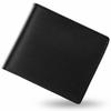 Wallet Mens 2-Fold Vegetable Tanned Two-Fold Genuine Leather (Black)