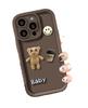Tide Brand Is Suitable for Samsung A35 Mobile Phone Case S24Plus Smiley Face Letter Bear A56 A16 Three-dimensional Cartoon