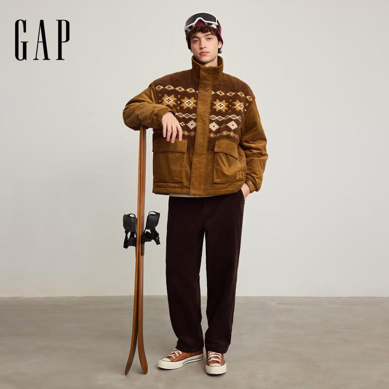 GAP Men's 2025 Winter Logo Corduroy Knit Pants with Buckle Belt