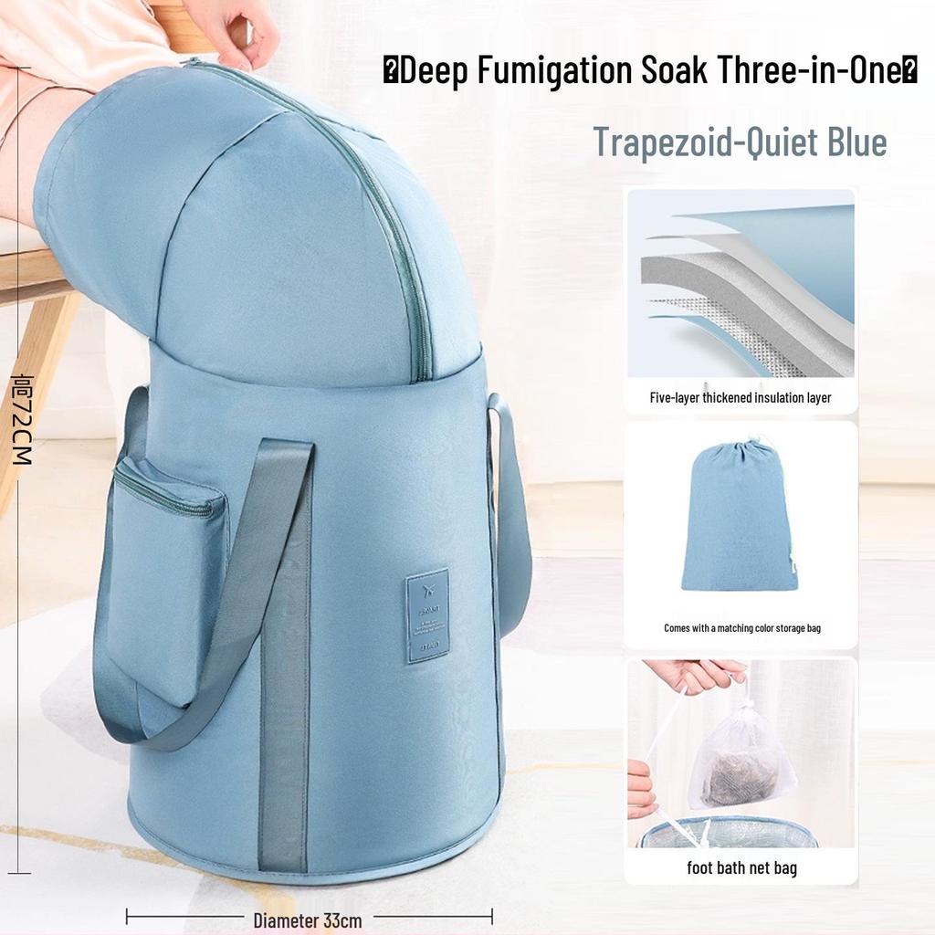 Thickened Portable Insulated Foot Bath: Folding, Deep, Travel-Friendly Foot Basin for Adults