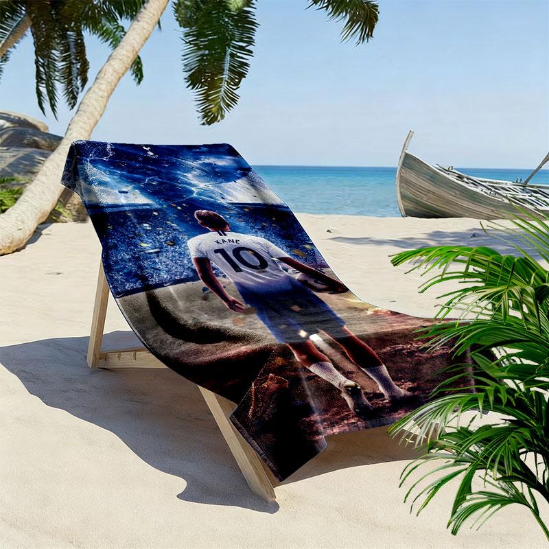 Spurs Print Beach Towel, Large Soft Quick Dry Towel for Beach Camping Swimming