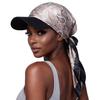 Fashion Print Silk Scarf Headwear With Sun Protection For Outdoor Activities
