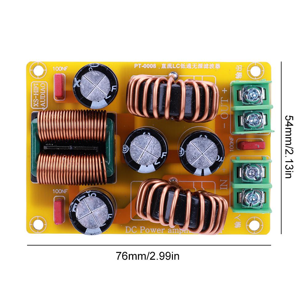 DC LC High Frequency Power Filter 2A 4A 10A 20A Low-Pass Electromagnetic Interference Module for Radio Amplifier