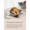 INS Salad Fruit Plate 304 Stainless Steel Table Plate Petals Serving Bowl  Home Decor