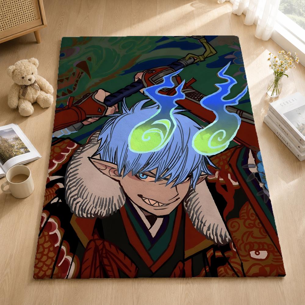 Anime B-Blue Exorcist Throw Blankets Soft Warm Flannel Blanket Bedding For Bed Living Room Home Sofa
