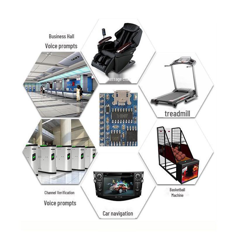 JQ8400-FL USB Voice Module: Music IC Chip with Serial Control Voice Prompter