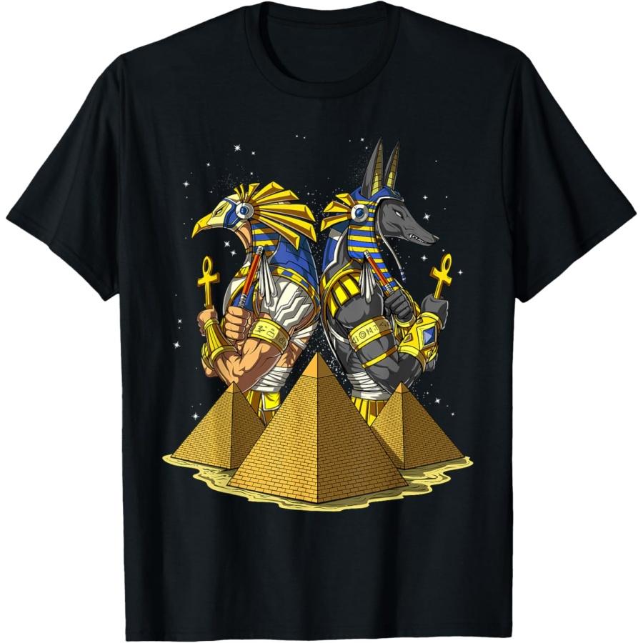 

Египетские Боги Анубис Ра Глаз Гора Пирамиды Анкх Мифология Футболка XXXXXL чёрный