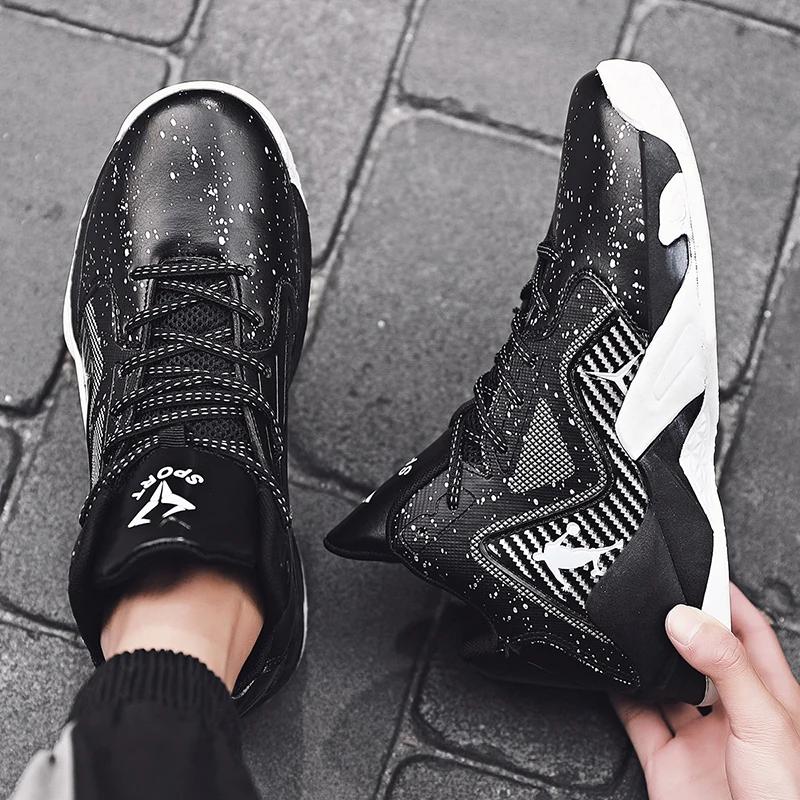 Schuhe für Herren Laufen Herren Rutschfeste Basketball Atmungsaktive Trainings Sportschuhe für Jungen Strapazierfähige Lauf-Sneaker