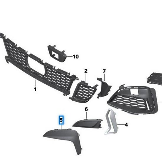 BMW New 3 Series G28 G20 Fog Light Frame Trim Accessory 51118089207