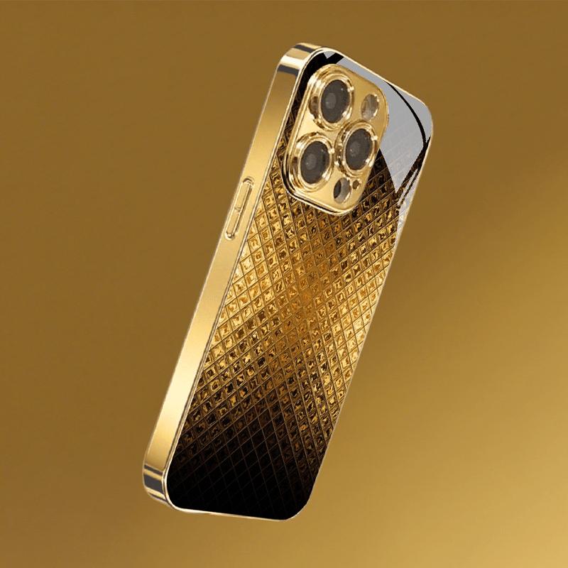 Simplicity Luxurious High-end Phone Case Electroplated Glass PhoneCase for iPhone 17 16 15 14 13 12 11pm Pro Plus Dropresistant
