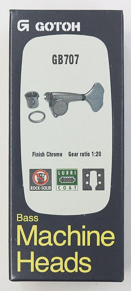 GOTOH Bass Chrome Pegs, 2+2, (3121CX) GB707-2+2-C